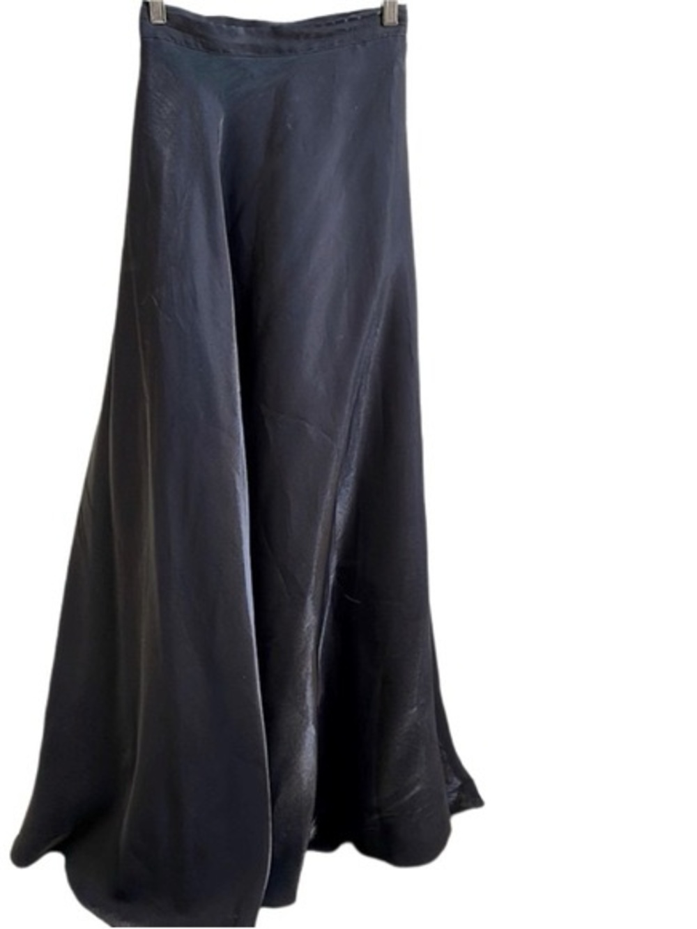 JS Collections Black shimmery metallic formal maxi skirt